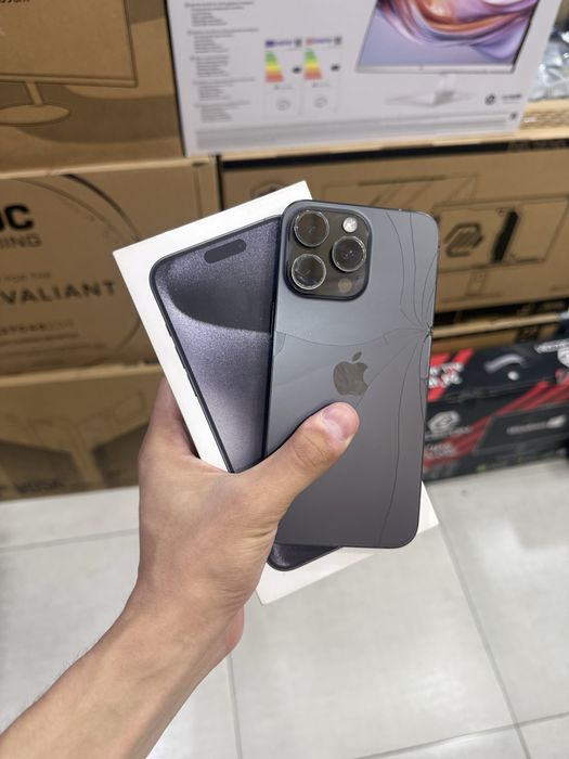 Iphone 15promax 256gb black karobkali