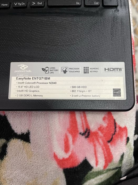 Ноутбук Packard bell