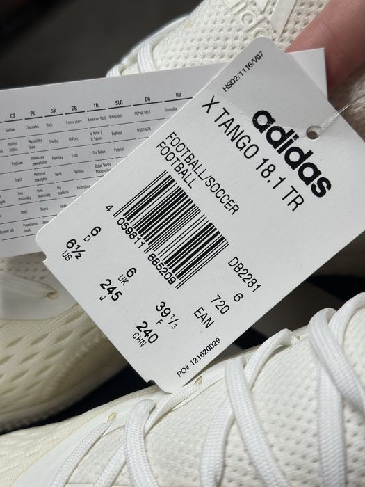 adidas x tango 18.1 trainer boost spectral mode - off white