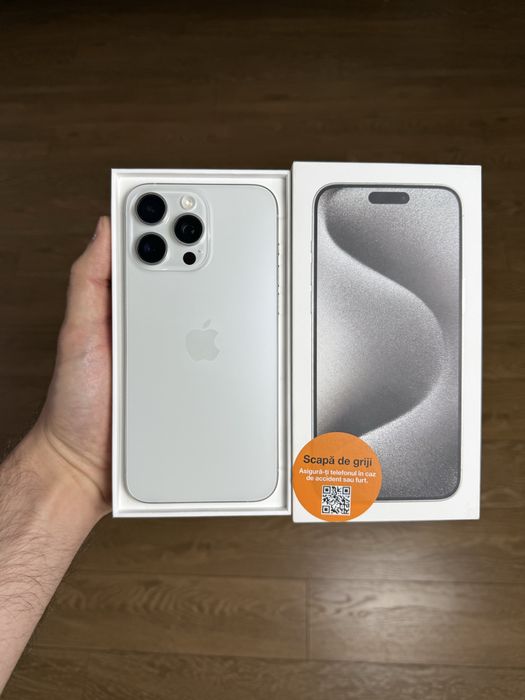 iPhone 15 Pro Max White Titanium 256gb Ca Nou