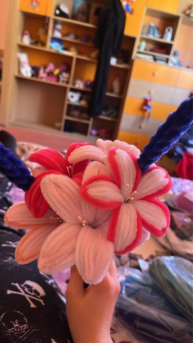 buchet crini din sarma plusata