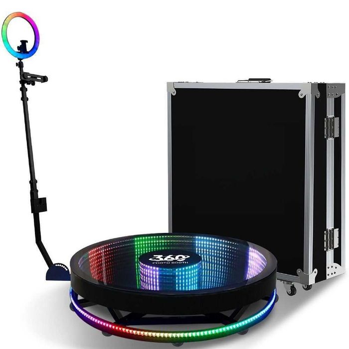 360-градусов подиум фотобудка с осветление