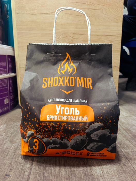 Shashlik uchun koʻmir sifatli uzoq ynadi 2kg 2.5kg 3kg
узок ёнади сифа