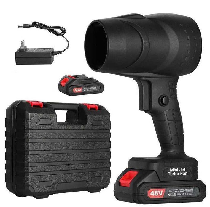 Преносим Турбо Сешоар С Батерия, 48V-Lithium, Къмпинг, Скара, Риболов