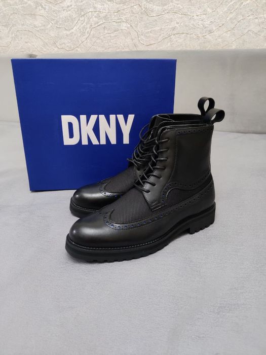 Оригинальные ботинки DKNY Wingtip Boots кожаные