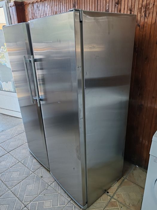 Комплект иноксови хладилник и фризез Liebherr A+++  Made in Germany  No Frost  с 2 години гаранция!