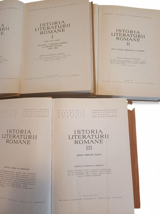 Istoria Literaturii Române  3 volume