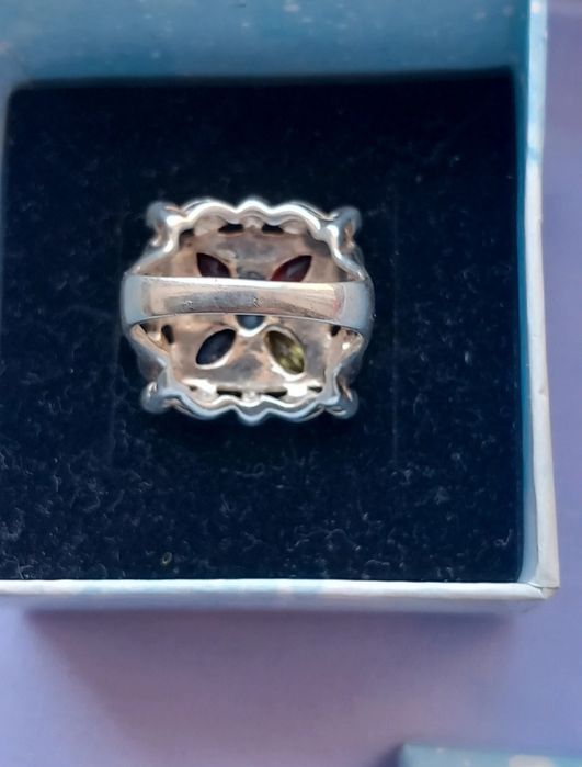 Inel.argint cu zirconii si marcasite