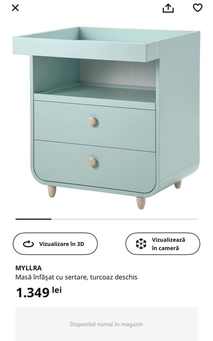Comoda ikea schimbare copil transformabila