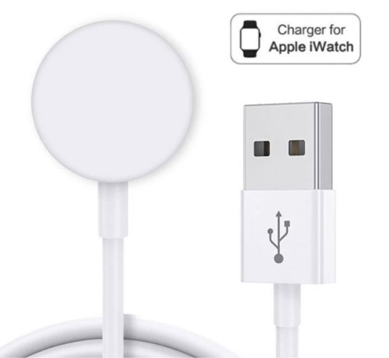 Cablu Compatibil Apple Iphone Usb cu Incarcare Magnetica Alb 1.1M