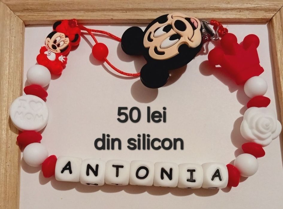 Lănțișoare de suzeta din silicon alimentar non toxic pentru copii