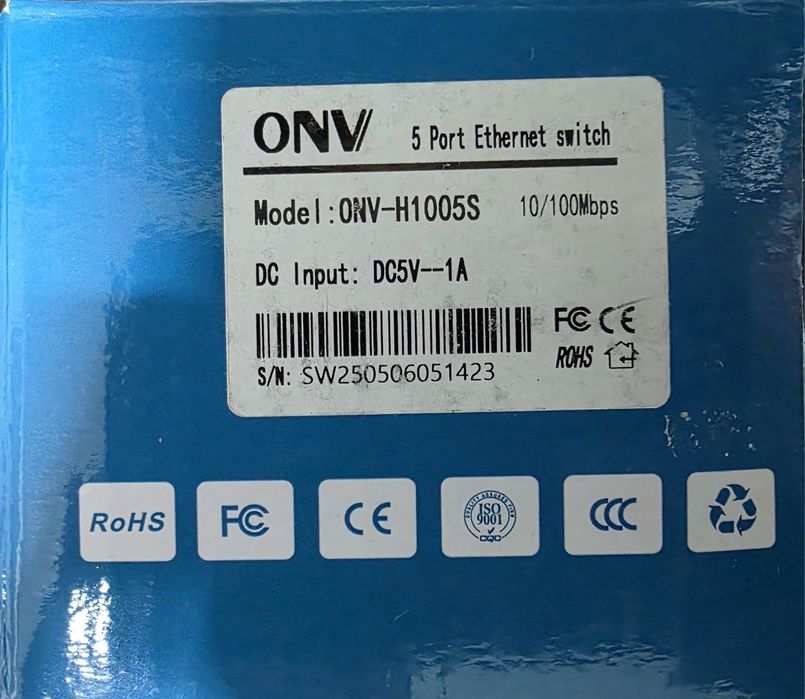 5 портовый СВИТЧ. Новый