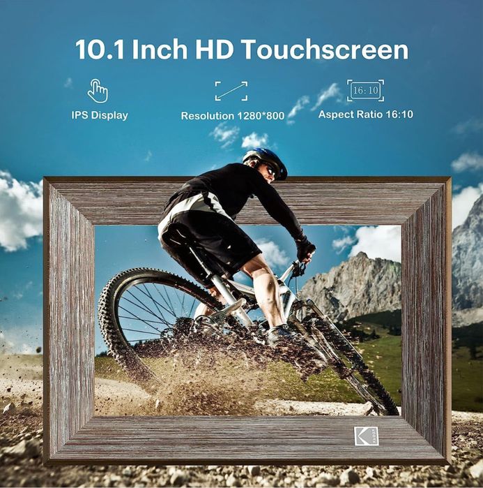 Цифровая фоторамка Kodak 10.1 дюм IPS екран сенсор Wifi