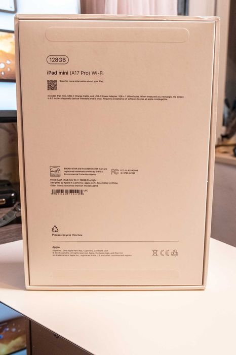 iPad mini 7 (A17 Pro) 8/128 Gb, Wi-Fi, Starlight