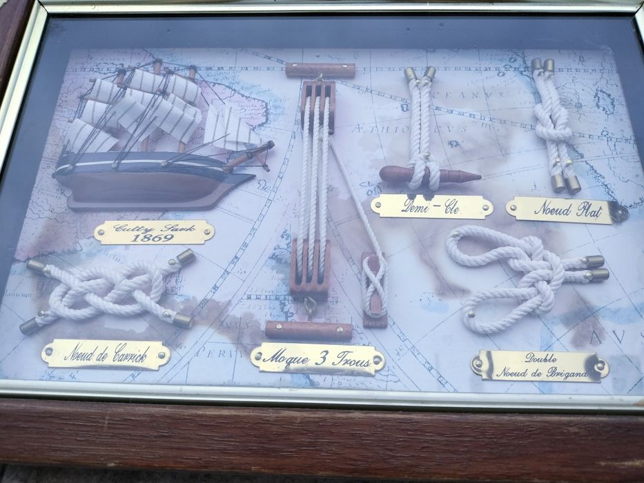 Tablou marinaresc 3D cu corăbii și Noduri