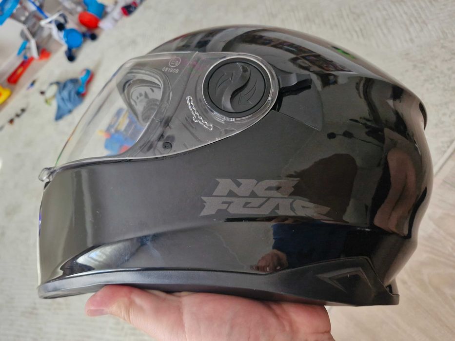 Casca moto/scuter Full face cu viziera, vizieră dublă, protecție UV, L