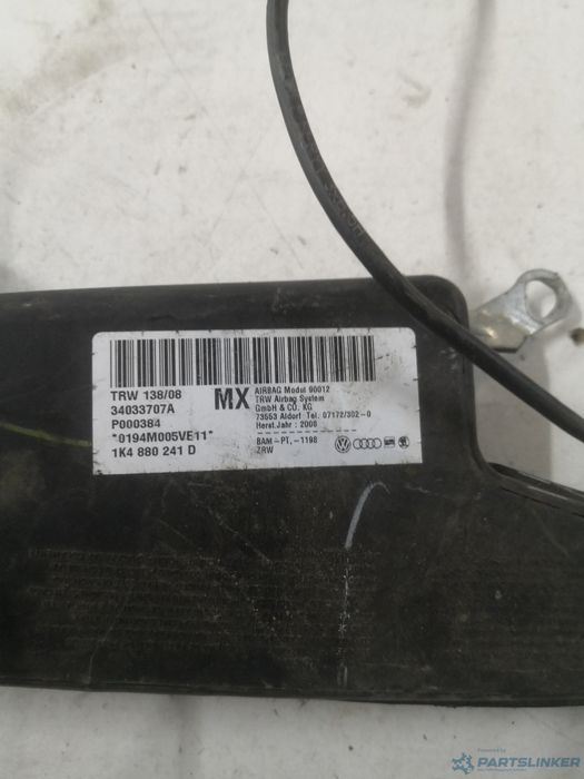 Airbag Scaun Dreapta Fata Volkswagen Golf Vi (5K1) [ 2008 - 2013 ] Oem