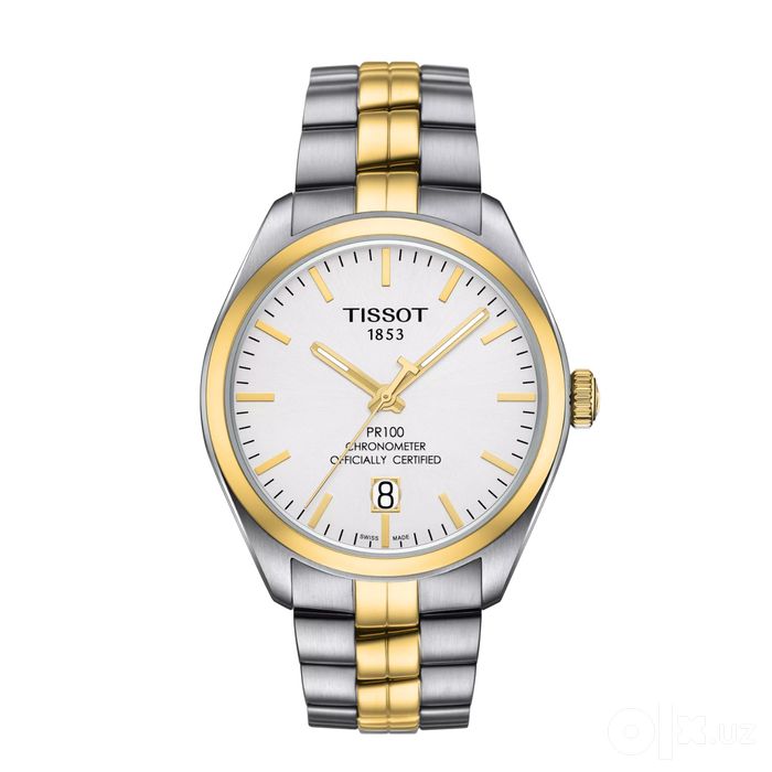 Tissot T-Classic PR100 COSC Steel Gold