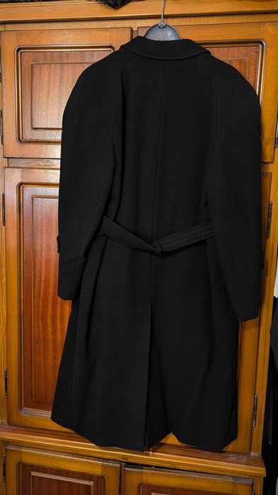 Palton negru , lînă