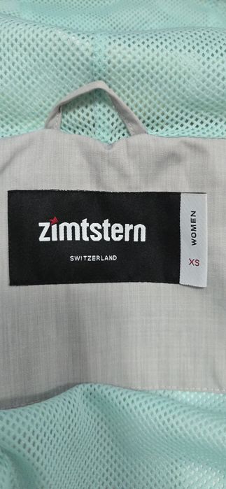 Geacă Zimtstern originală impermeabilă gri + mentă XS/S – windbreaker