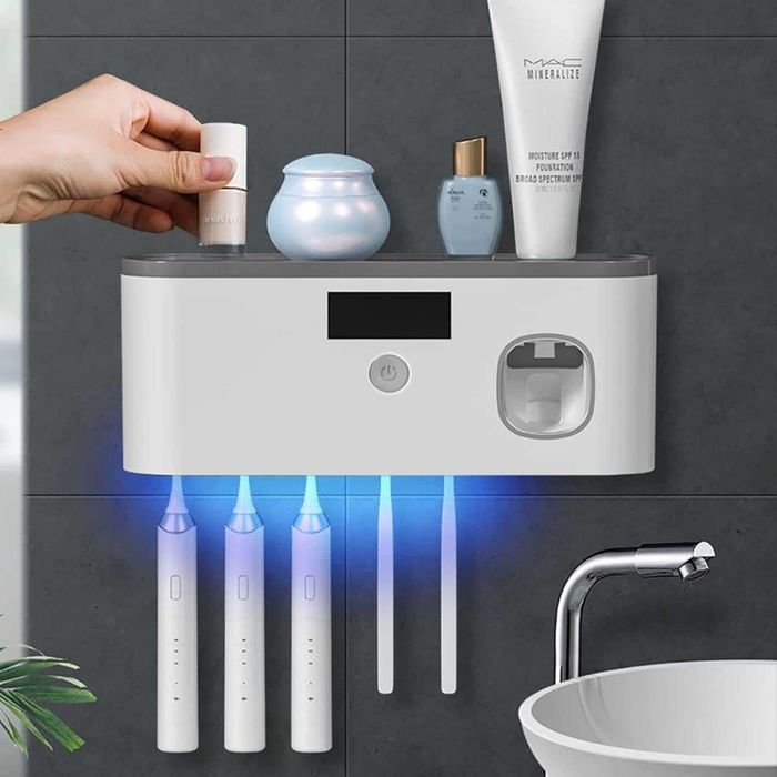 Suport inteligent cu UV Cleanpentru Periute de Dinti Cu 5 Sloturi