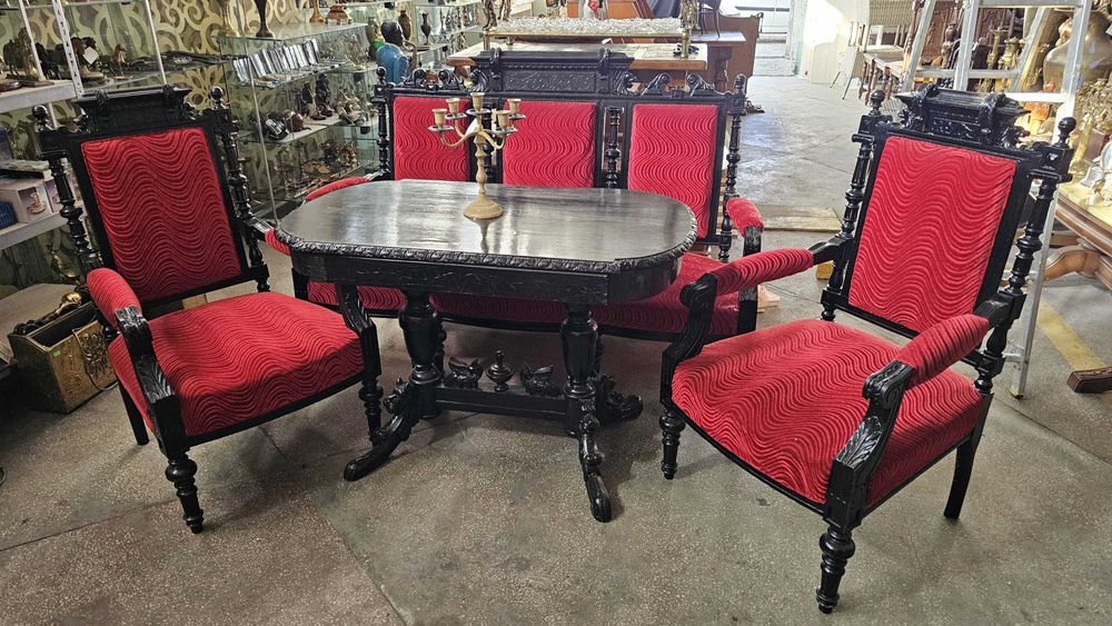 Set masă cu scaune vintage clasic germanic