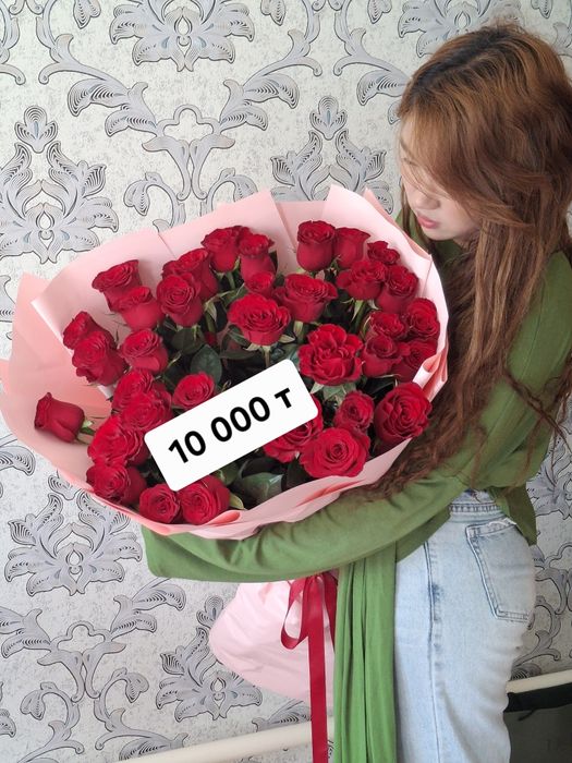 Цветы роза 36 штук