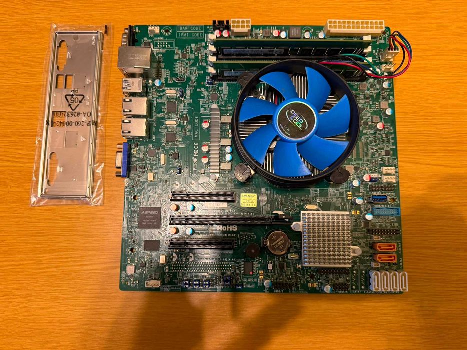 Placa de baza Supermicro X11SSL-F cu Intel Xeon 1230v6 3.5Ghz si 32gb ddr4 2133 ECC unbuffered