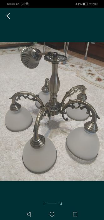 Продам пятирожковую люстру.