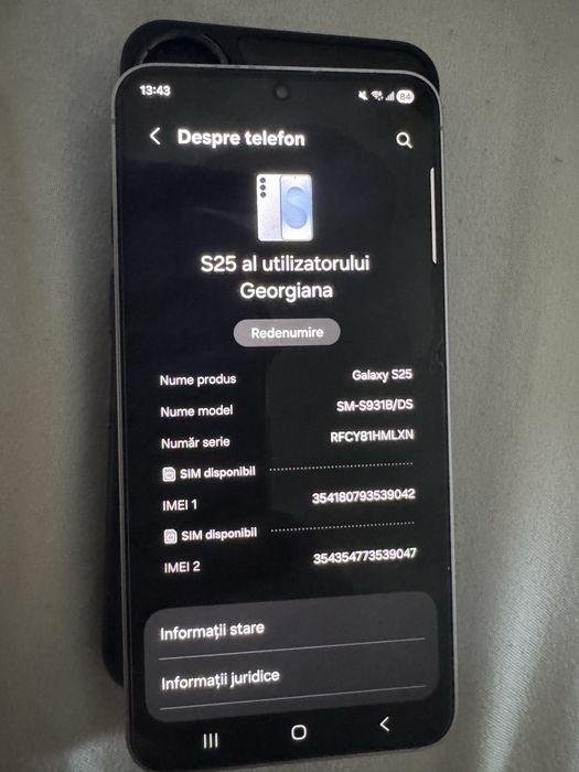 Samsung s25 impecabil