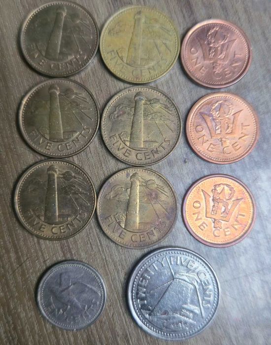 монети Барбадос 11бр