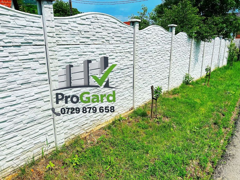 Gard din placi si Garduri de beton