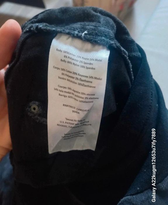 Pantaloni maternitate Indigo Blue marime L