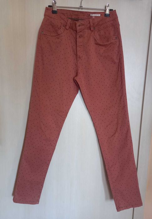 EDC by Esprit - Панталон Чино - Керемидено червен със ситен десен, XS