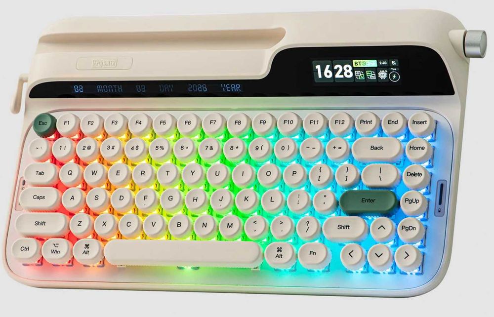 Tastatura mecanica Epomaker Glyph - noua la cutie (RGB, gaming, wireless, display)