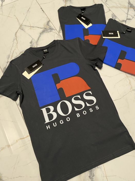 Мъжка тениска HUGO BOSS  черна бяла зелена сива кремава Мъжки тениски