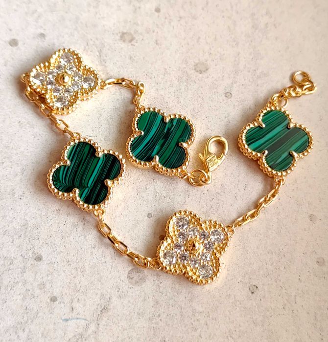 Златна гривна с пет детелини - Van Cleef & Arpels - Vintage Alhambra