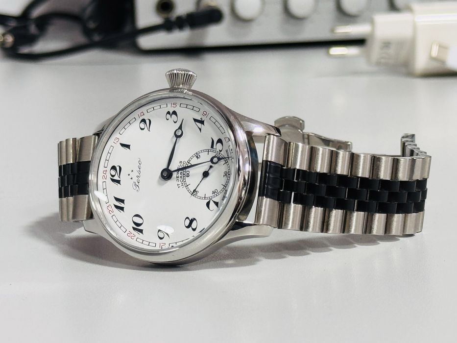 Ceas mecanic elvețian PERSEO 17 JEWELS de mână vintage-anii 1970