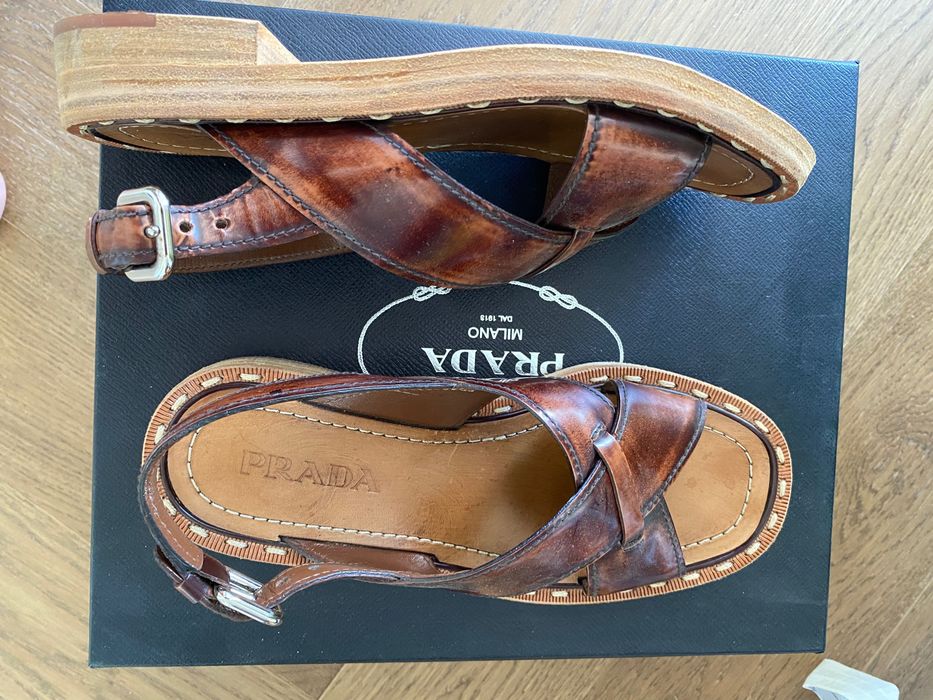 Сандали Prada, оригинал, 35 размер.