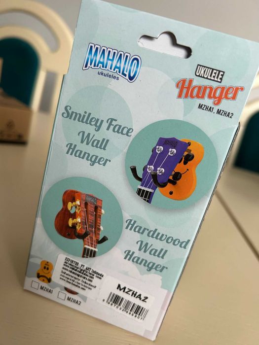 Mahalo Ukulele Wall Hanger Smiley
