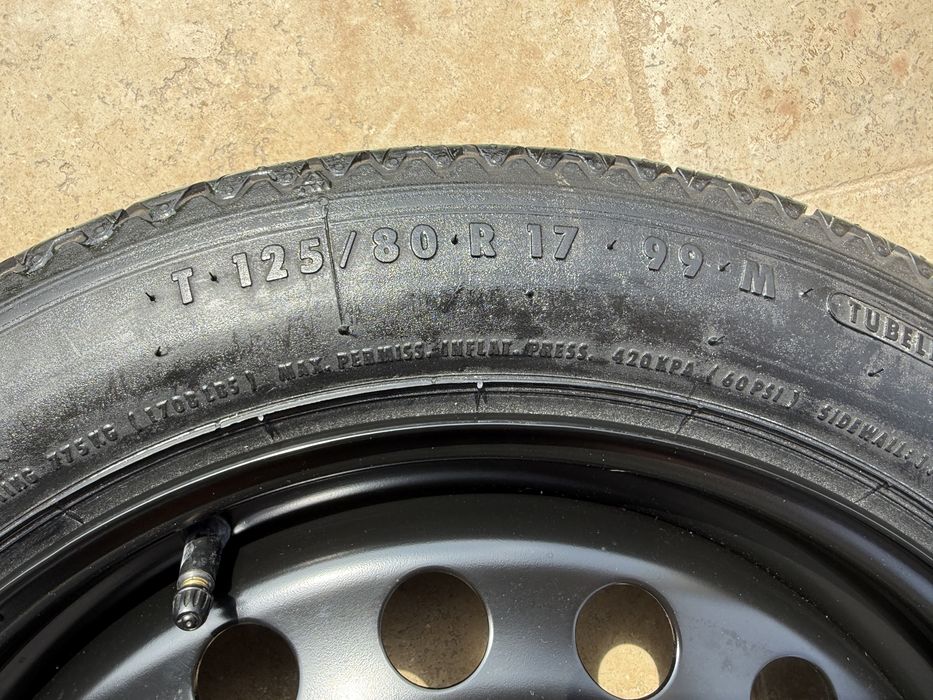 Kit roata de rezerva slim Volvo XC60 XC70  Ford T125/80 R17