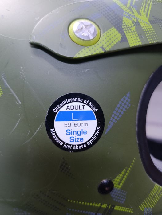 Casca ixs vector verde full face