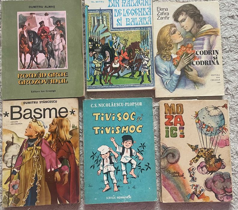 Cărți povești/BASME copii ed Creanga Malis Junimea 1970-1989 comunism