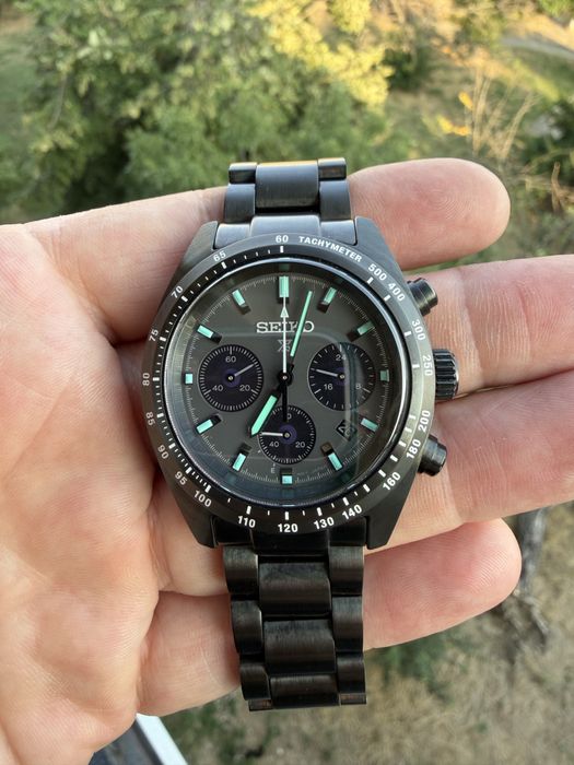 Seiko Prospex night speedtimer black
