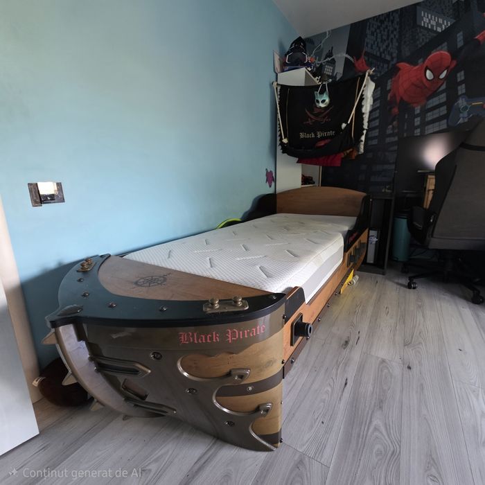 Vând pat copii corabie pirați