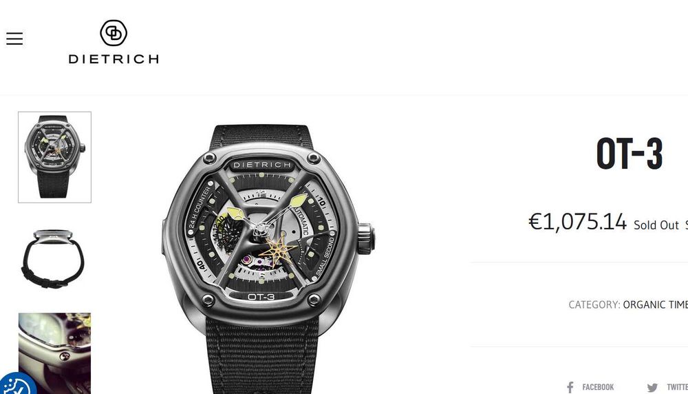 БАРТЕР Dietrich Organic Time Automatic Skeleton DIETRICH-OT-3