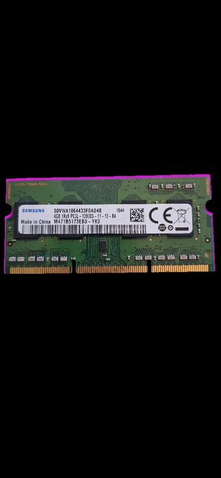 Samsung 4GB DDR3L 1600MHz SO-DIMM Laptop M471B5173EB0 - Testat, Functional 0 Erori
Si