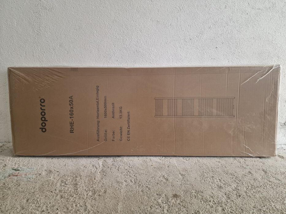 Calorifer portprosop baie 160 x 50 cm negru antracit