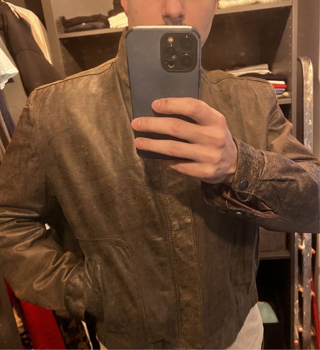 Geaca de piele marimea M/L toamna-iarna