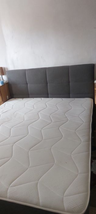 Un.pat Boxspring 160x200 cu somiera in stare f buna